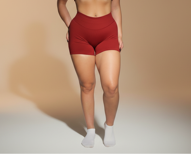 Bodi Shorts in Cherry