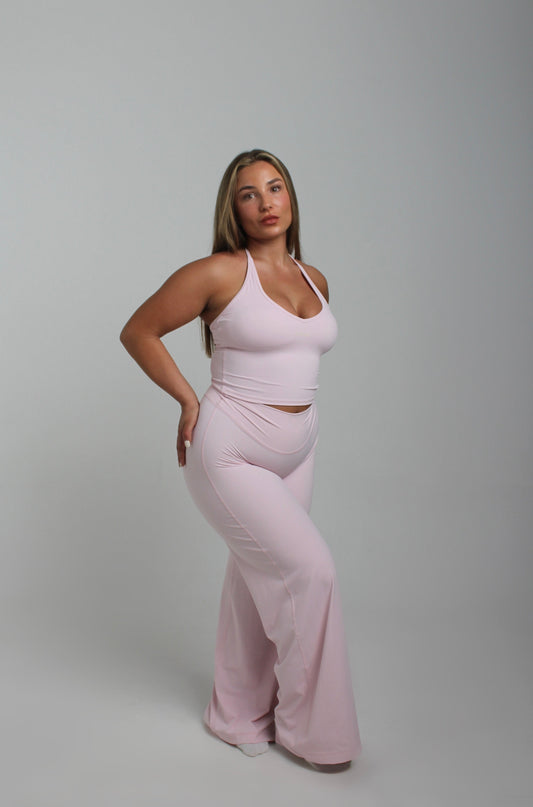 Fleur Straight Leg Trousers in Peony