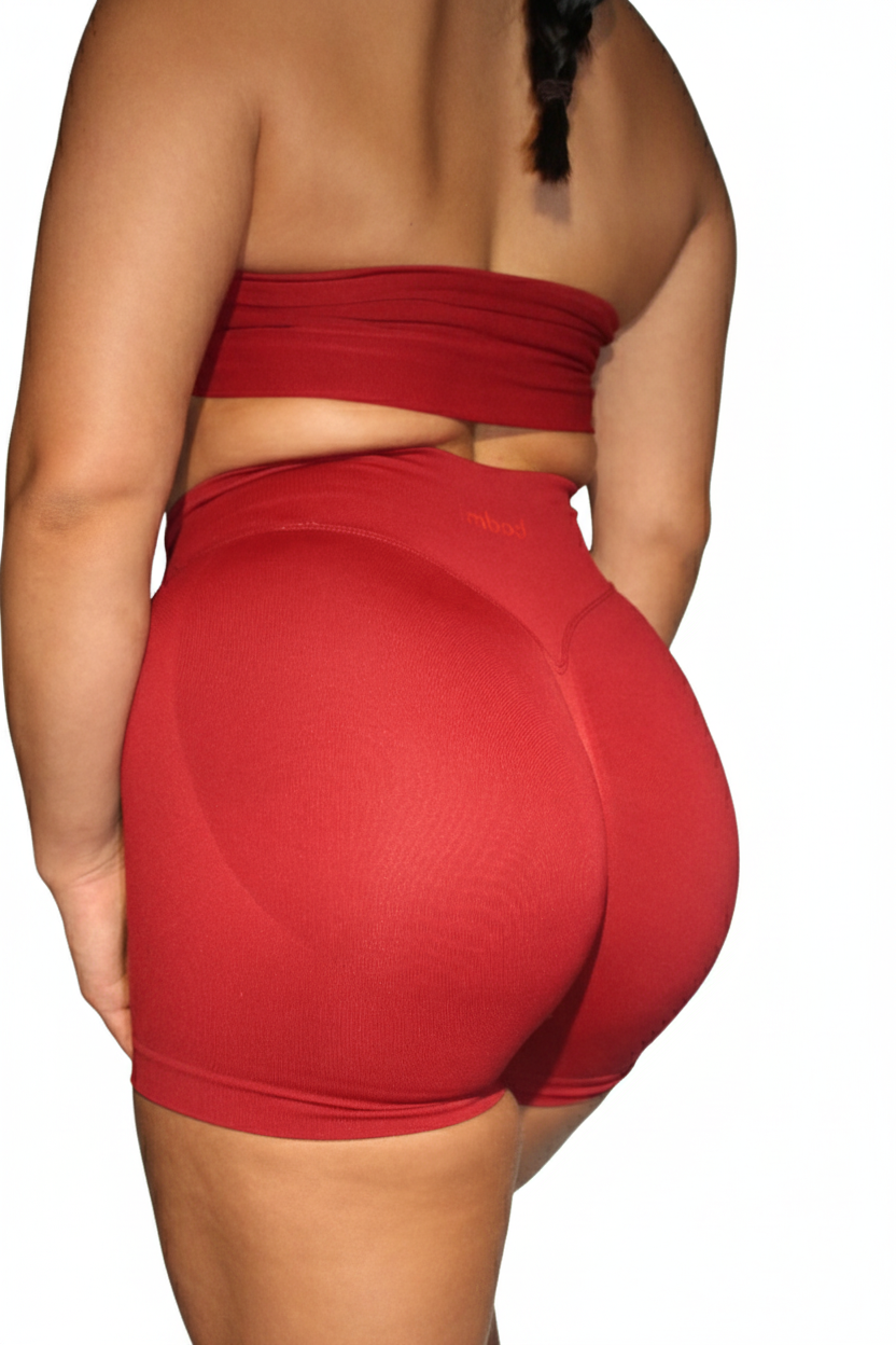 Bodi Shorts in Cherry