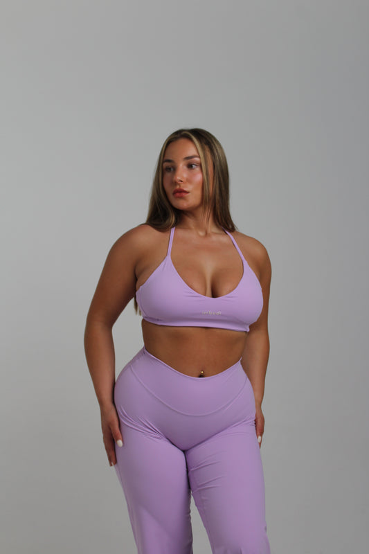 Fleur Halter Bra in Violet