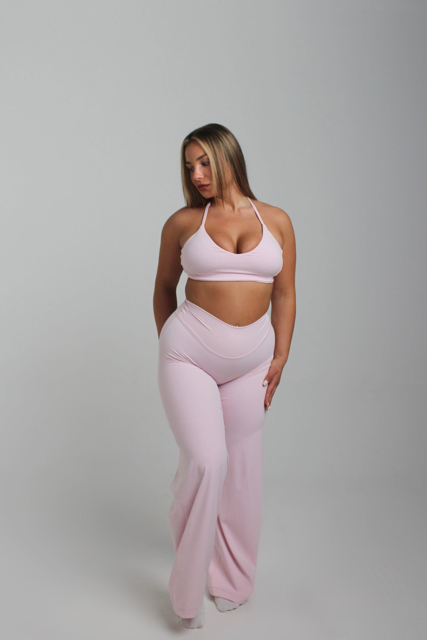 Fleur Halter Bra in Peony
