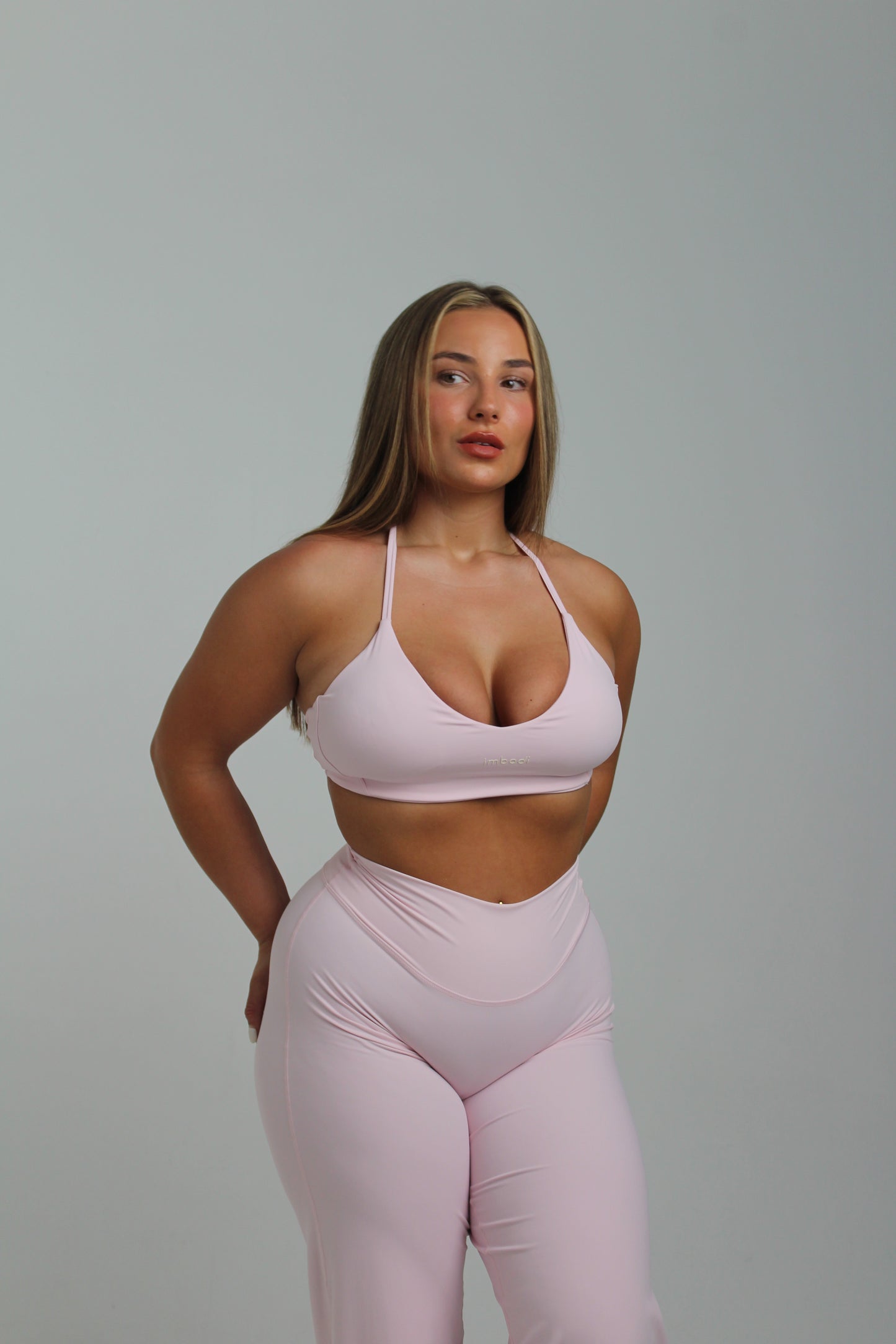 Fleur Halter Bra in Peony
