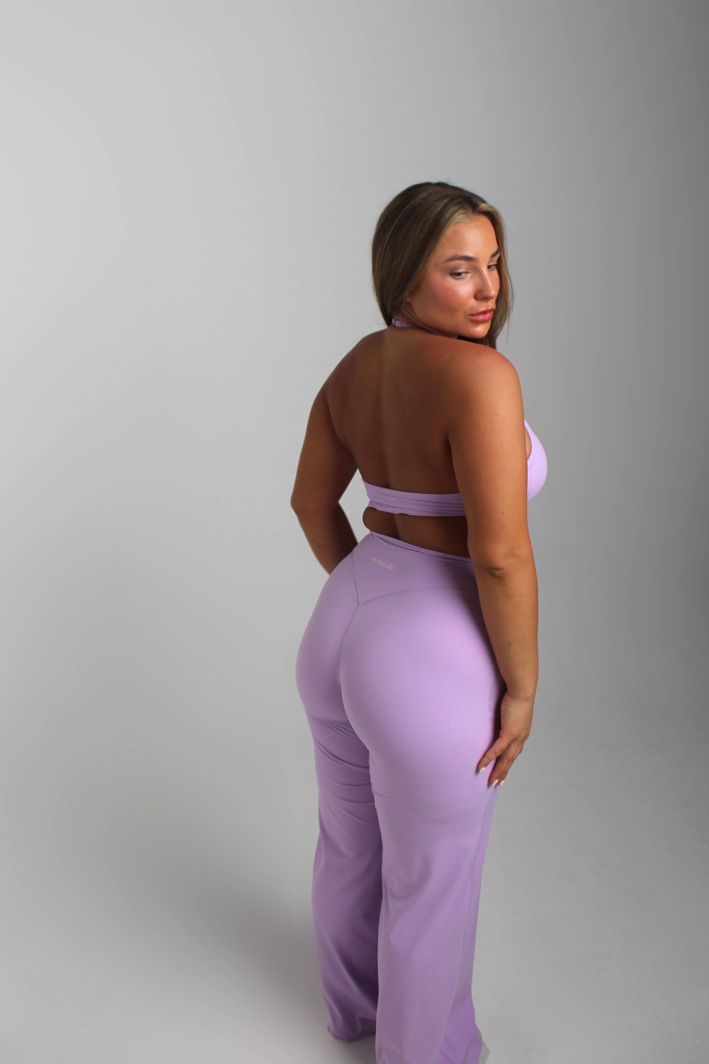Fleur Straight Leg Trousers in Violet