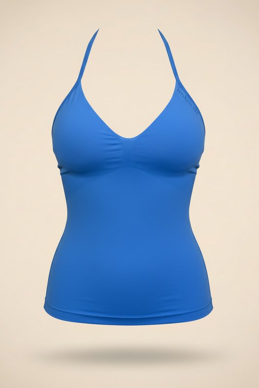 Bodi Halter Neck Vest in Blueberry