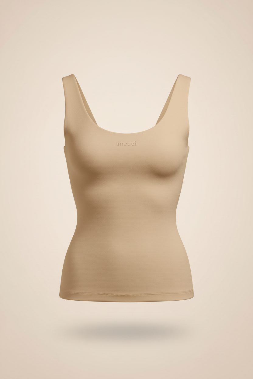 The Bare Vest-Latte