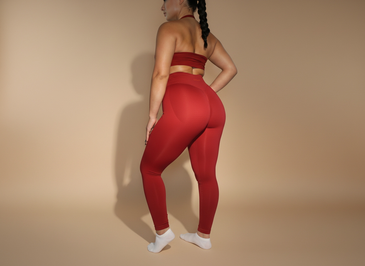Bodi Leggings in Cherry